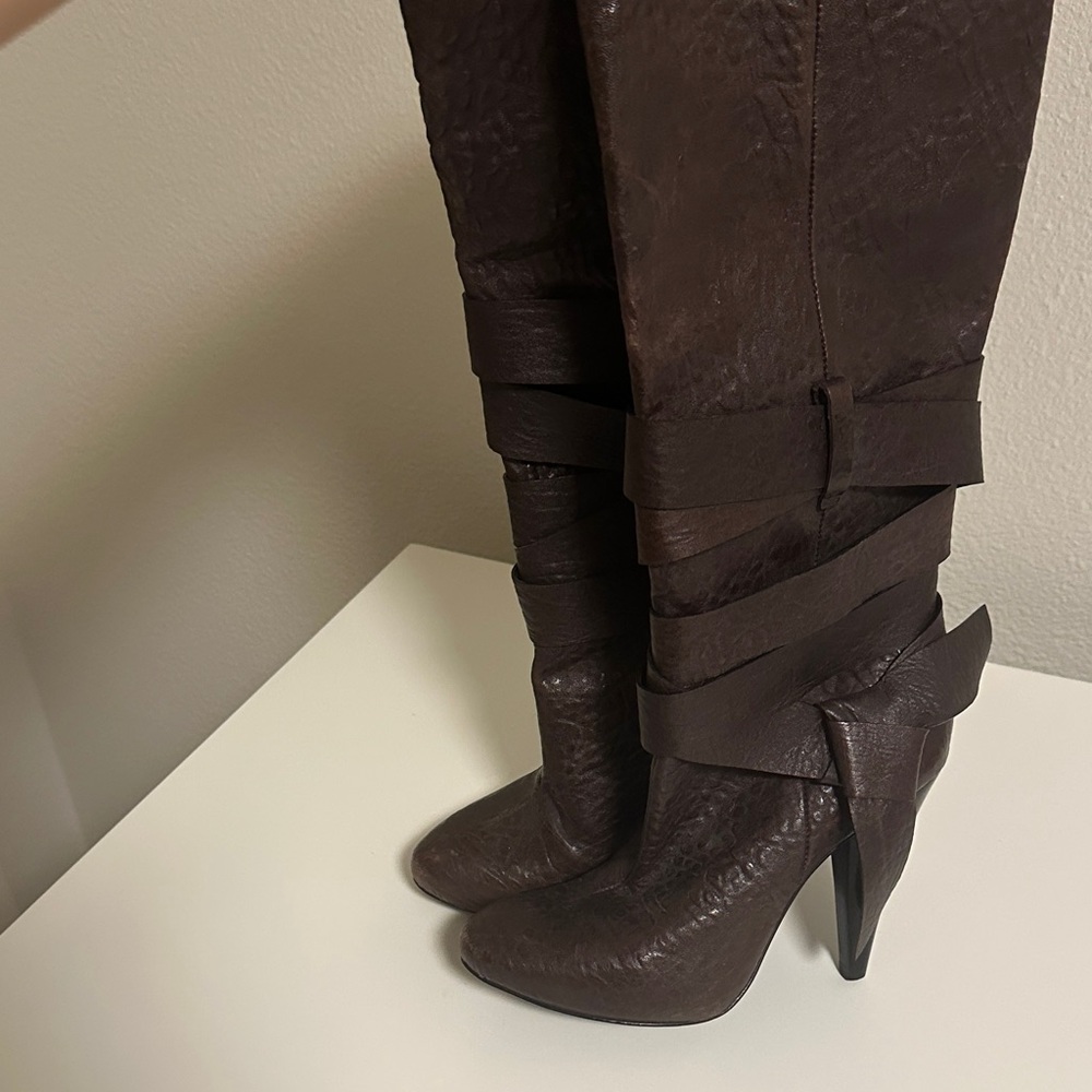 BCBGMaxAzria Dark Brown Over the Knee Boots